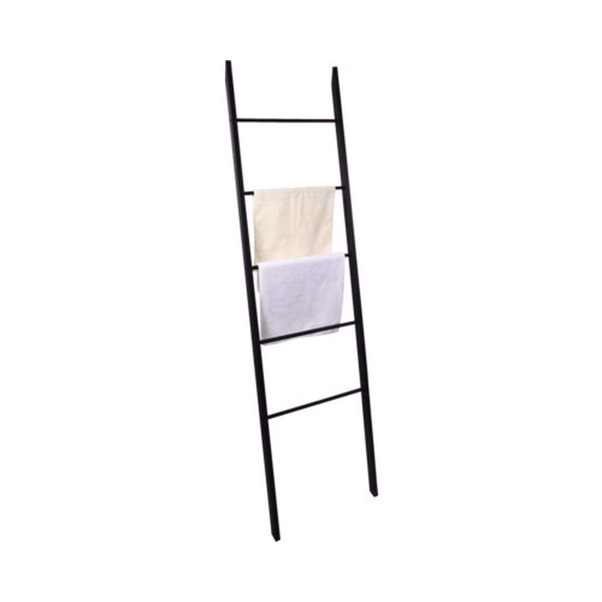 Suport prosop tip scară REIKA negru, 46 cm