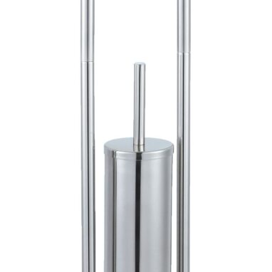 Perie WC cu Suport Hârtie Sensea Cancun - Oțel Cromat