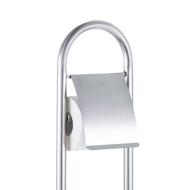 Perie WC cu Suport Hârtie Sensea Cancun - Oțel Cromat