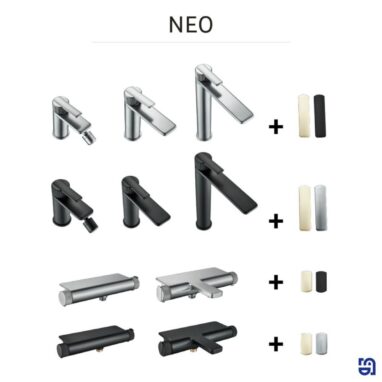 Baterie Lavoar Inalta Sensea Neo Neagra - Design Francez, 15 ani Garanție