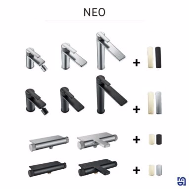Baterie Lavoar Inalta Sensea Neo Neagra - Design Francez, 15 ani Garanție