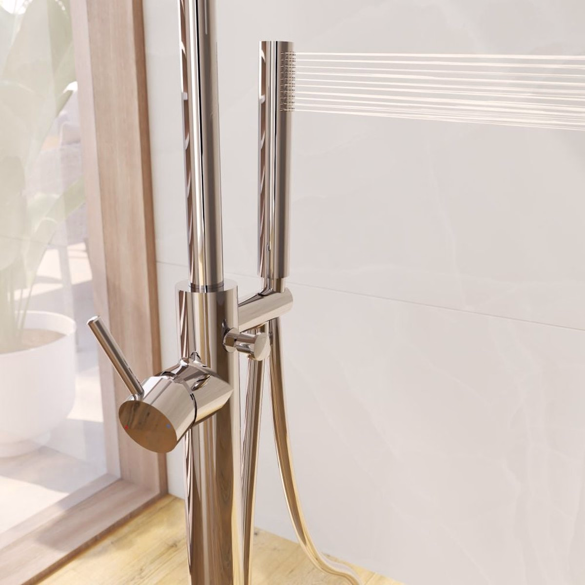 Baterie Freestanding Sensea Loa Crom - Elegantă și Durabilă