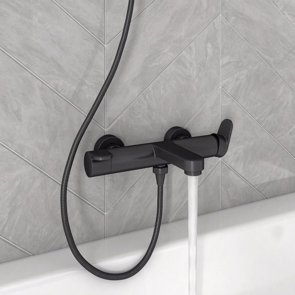 Baterie Cadă Sensea Icone Monocomandă Negru Mat