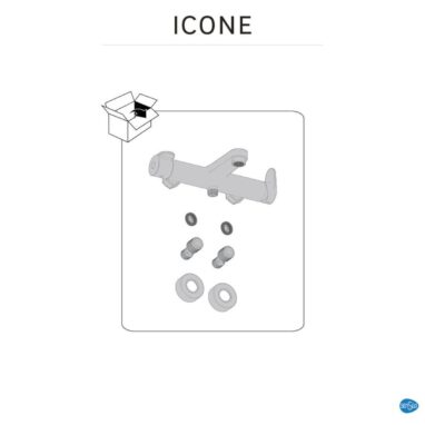 Baterie Cadă Sensea Icone Monocomandă Negru Mat