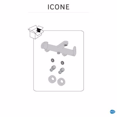 Baterie Cadă Sensea Icone Monocomandă Negru Mat