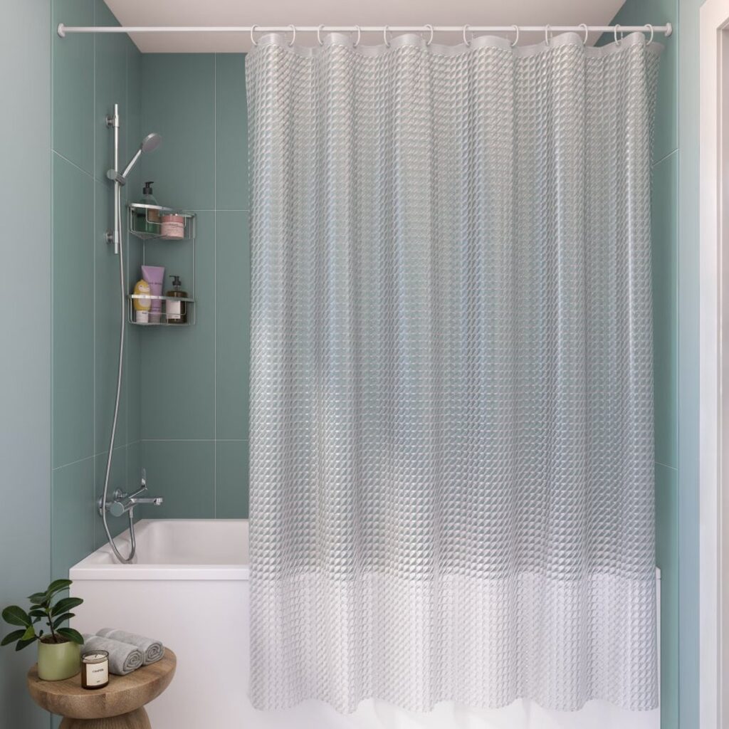 Perdea Duș Essential PEVA 180 x 200 cm, Transparentă