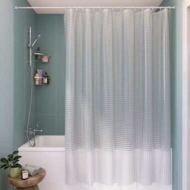 Perdea Duș Essential PEVA 180 x 200 cm, Transparentă