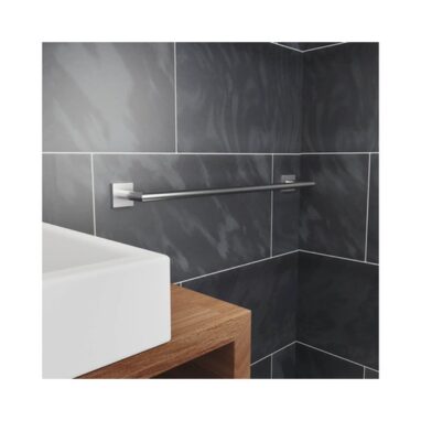 Suport prosop baie REIKA SAGA, inox periat, bară, 63 cm