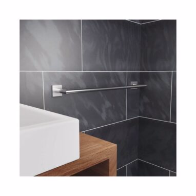 Suport prosop baie REIKA SAGA, inox periat, bară, 63 cm