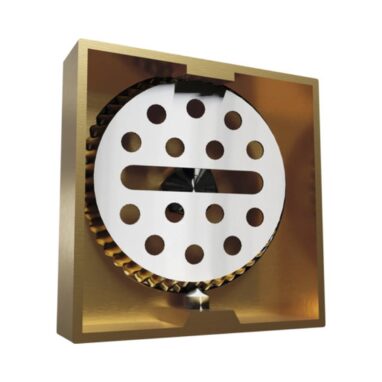 Suport Prosop Baie REIKA SAGA Auriu Periat, 2 Brațe Mobile