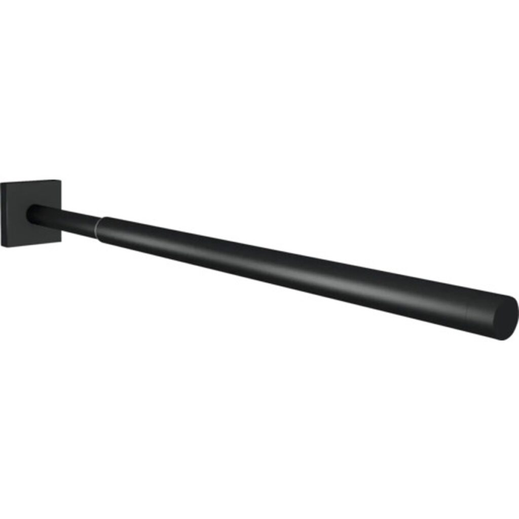 Suport prosop baie REIKA SAGA telescopic, negru mat