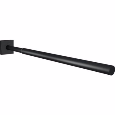 Suport prosop baie REIKA SAGA telescopic, negru mat