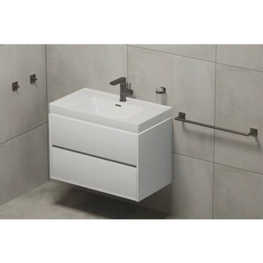 Suport Prosop Baie REIKA SAGA Gun Metal Periat Oțel Inoxidabil