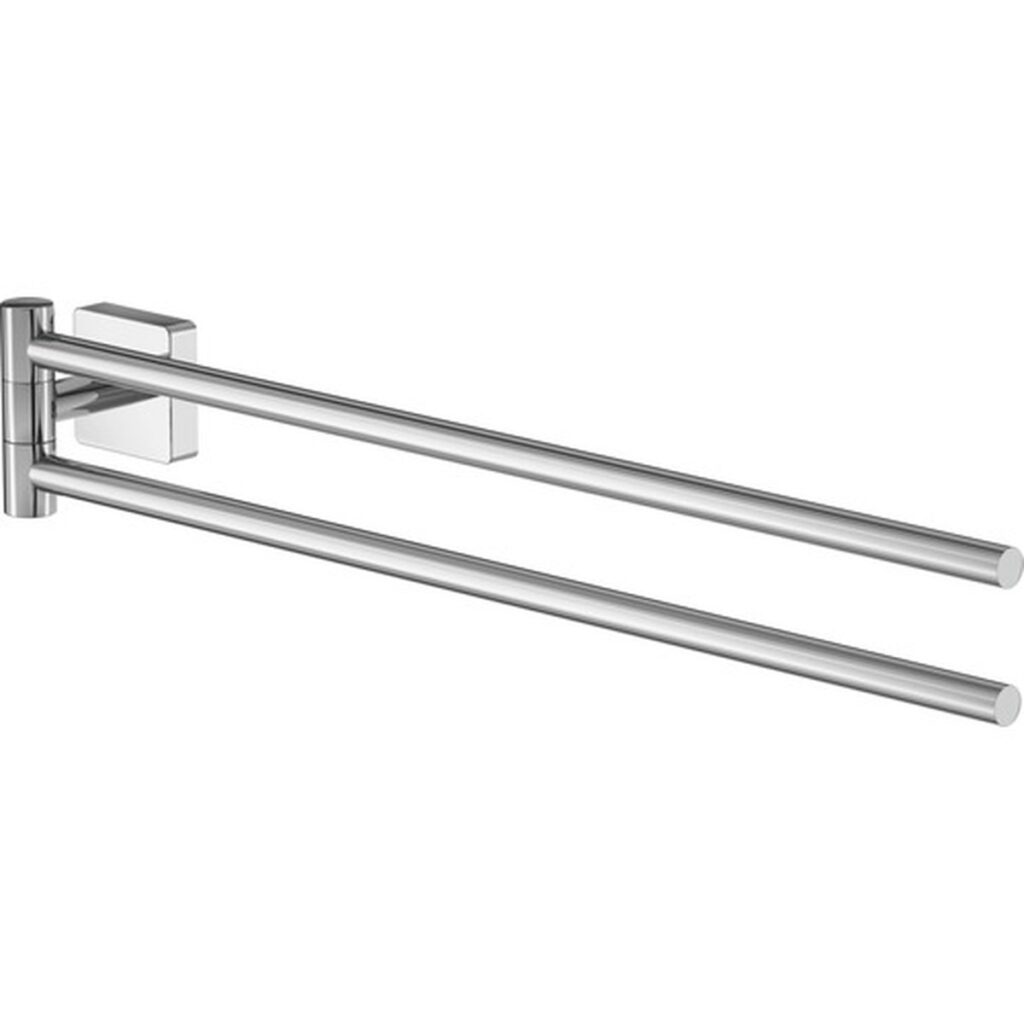 Suport prosop baie Lenz Rain, 2 brațe, 46 cm, crom