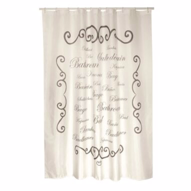 Perdea Dus Premium Poliester, 180 x 200 cm, Bej