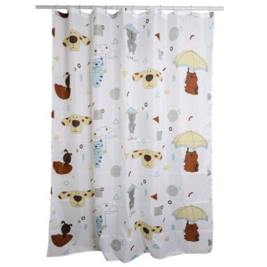 Perdea Duș Pisici 180x200 cm, Poliester, Multicolor