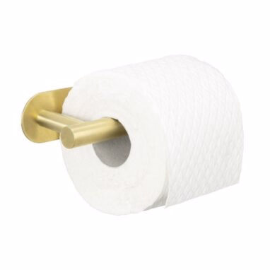 Suport Hârtie Igienică Orea, Inox, Fixare prin Lipire, Auriu