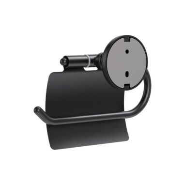 Suport hârtie igienică Sensea Charm, Negru mat, Zamac