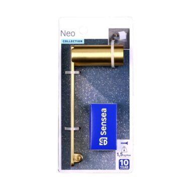 Suport Hartie Igienica Sensea Neo, Auriu Mat, Metal