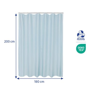 Perdea duș Easy Aqua Poliester 180x200 cm Albastru