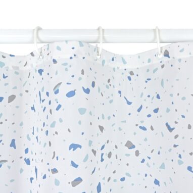 Perdea duș Sensea Pattern, Poliester, 180 x 200 cm, Gri