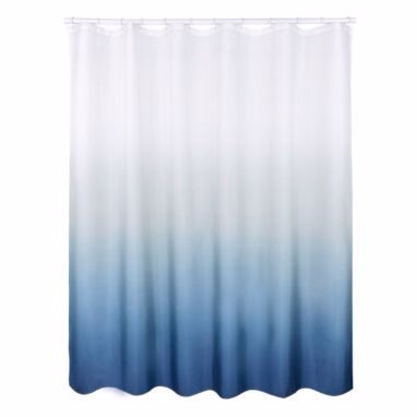 Perdea Duș Sensea Tie&Dye 180x200 cm Poliester Alb/Albastru