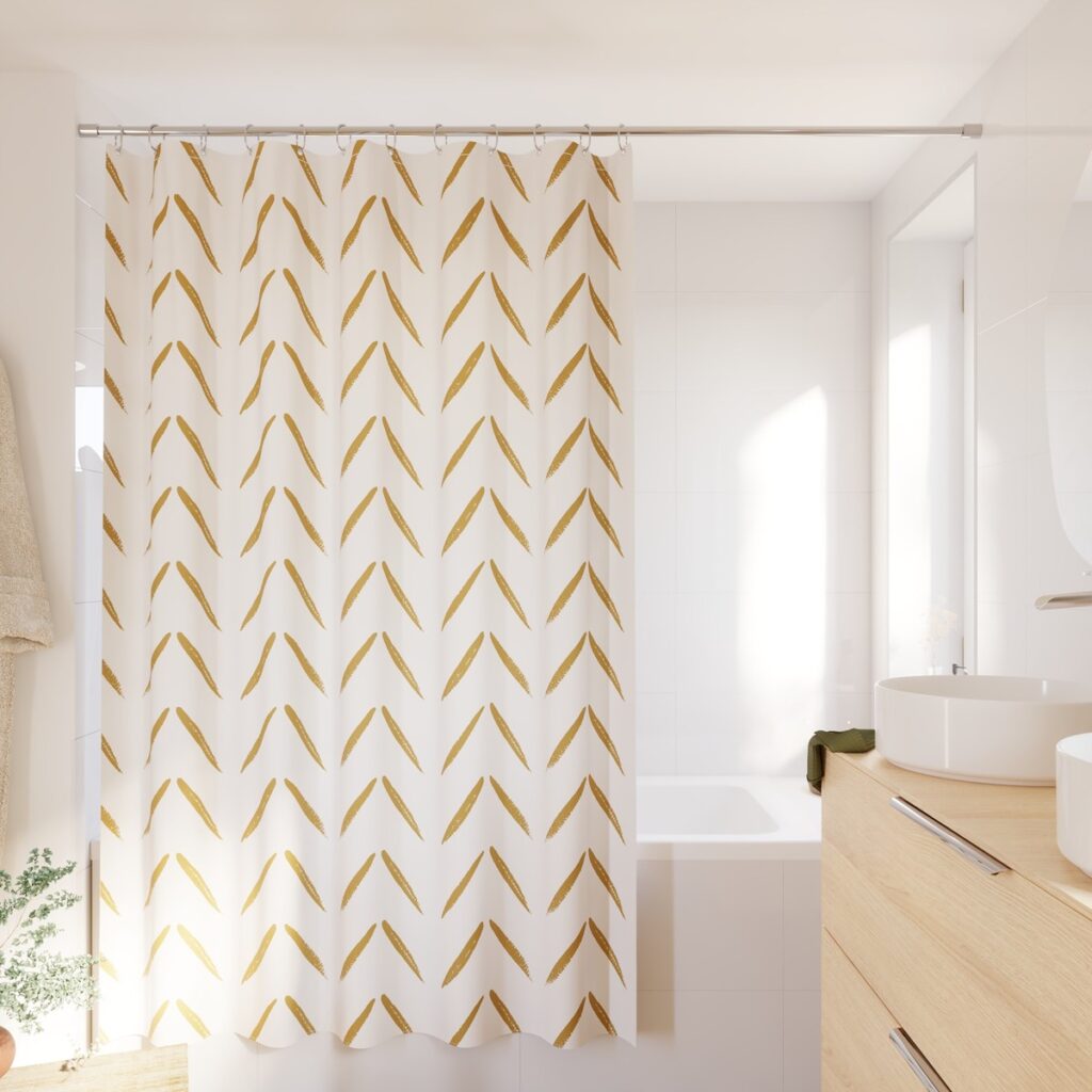 Perdea duș Sensea Pattern Arrows, poliester, 180x200 cm, multicolor