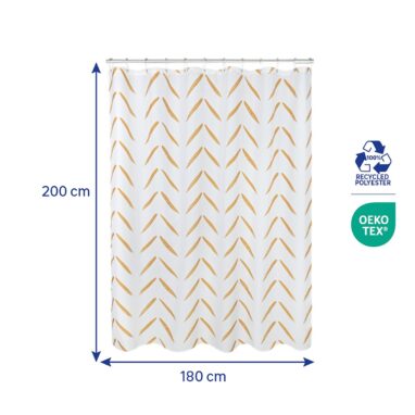 Perdea duș Sensea Pattern Arrows, poliester, 180x200 cm, multicolor