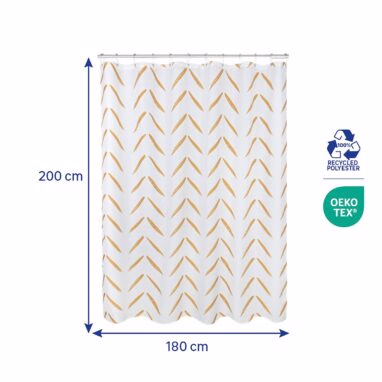 Perdea duș Sensea Pattern Arrows, poliester, 180x200 cm, multicolor