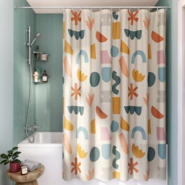 Perdea Duș Sensea Pattern Kids, Poliester, 180x200 cm, Multicolor