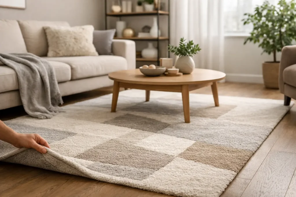 Cum alegi un covor potrivit pentru living