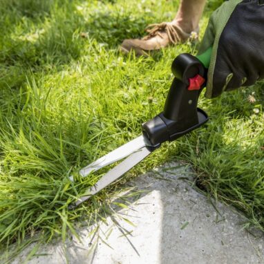 Foarfecă iarbă Geolia, oțel, 15 cm, cap rotativ