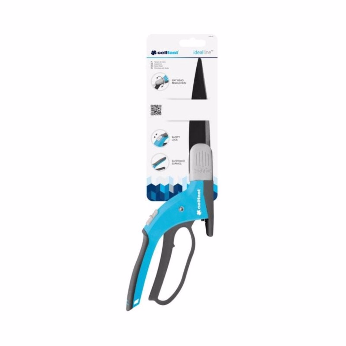 Foarfecă iarbă Ideal CellFast, 13 cm, ajustare 360°
