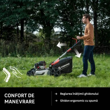 Masina de tuns iarba Sterwins pe benzina, 3.2 CP, 46 cm