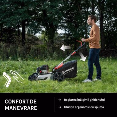 Masina de tuns iarba Sterwins pe benzina, 3.2 CP, 46 cm