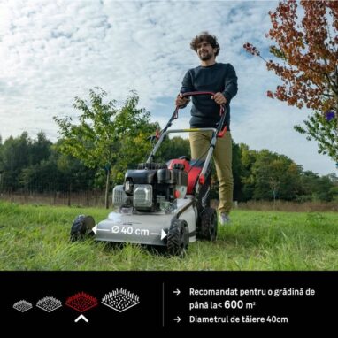 Masina de tuns iarba Sterwins pe benzina, 2.8 CP, 40 cm