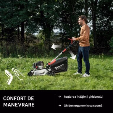 Masina de tuns iarba Sterwins pe benzina, 2.8 CP, 40 cm