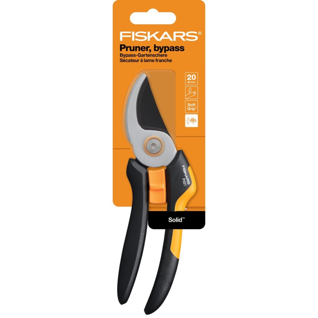 Foarfeca de gradina Fiskars Solid P321, 21 cm, Bypass