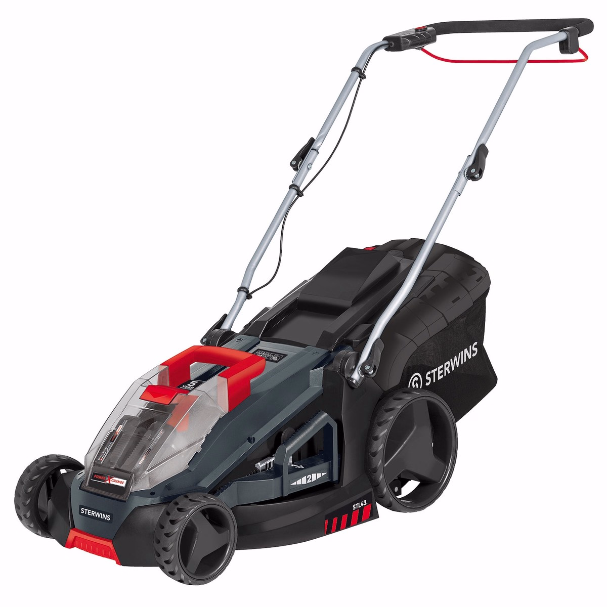 Masina de tuns iarba Sterwins 36V, 43 cm, 2x 4 Ah inclusi