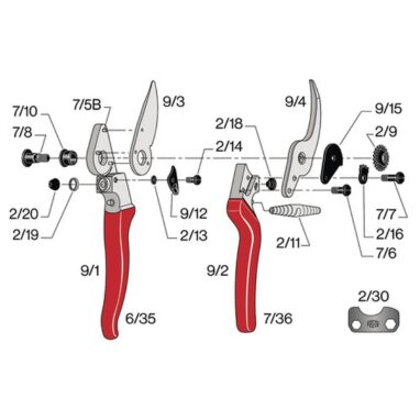 Foarfecă copaci Felco 9 - Profesională pentru stângaci