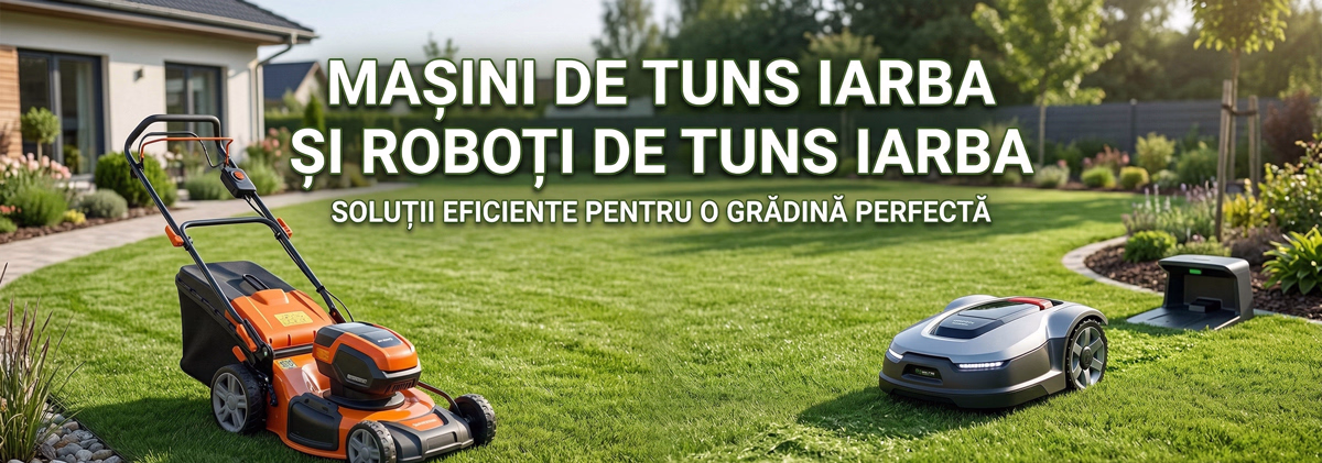 masini si roboti de tuns iarba