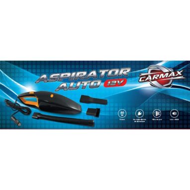 Aspirator Auto CARMAX 49574, 80 W, 12 V, Negru