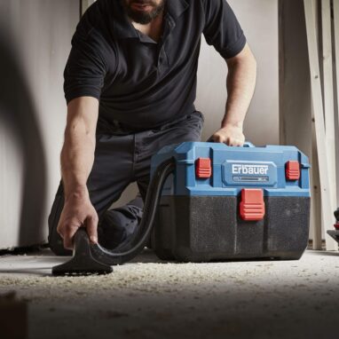 Aspirator umed-uscat Erbauer 18V, 14 l - Performanță și Mobilitate