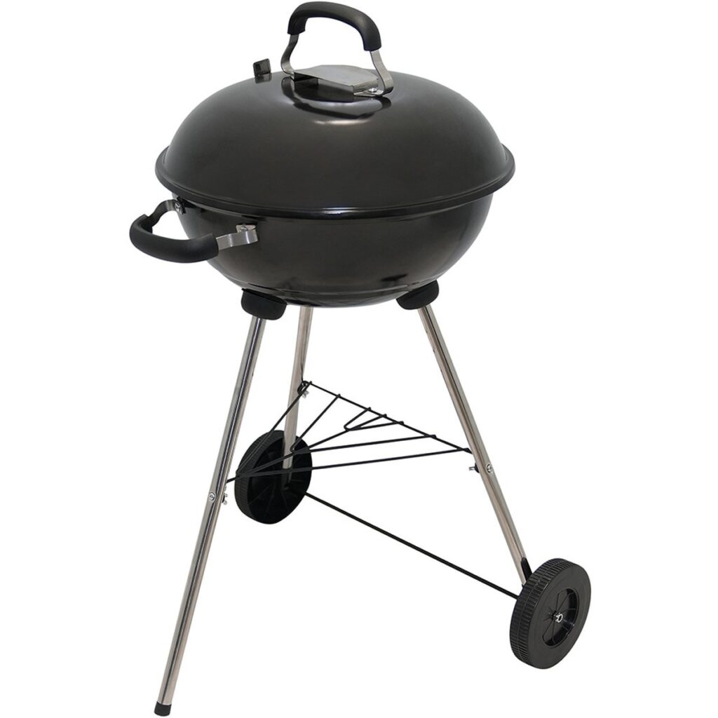 Grătar pe cărbuni PAMOLA - Diametru 43 cm, Mobil, Negru