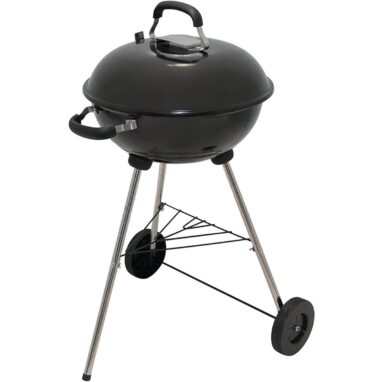 Grătar pe cărbuni PAMOLA - Diametru 43 cm, Mobil, Negru