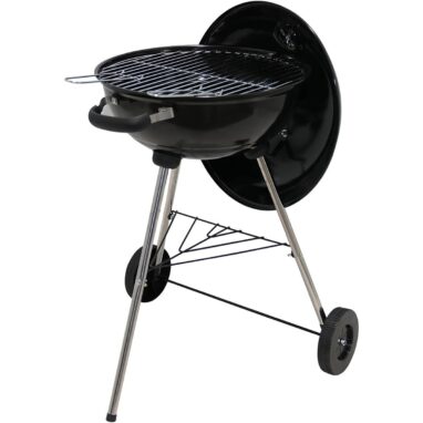 Grătar pe cărbuni PAMOLA - Diametru 43 cm, Mobil, Negru