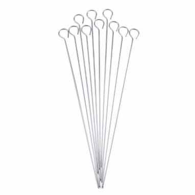 Set 10 bețișoare frigărui Naterial, oțel, 400 mm