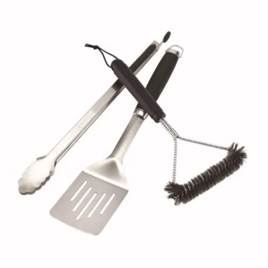 Set ustensile grătar Naterial, oțel inoxidabil, 440 mm