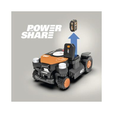 Robot tuns iarba WORX WR340E Vision M600, AI, 600 m²