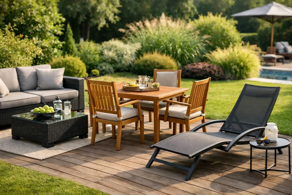 Mobilier de gradina rezistent: ce alegi bine